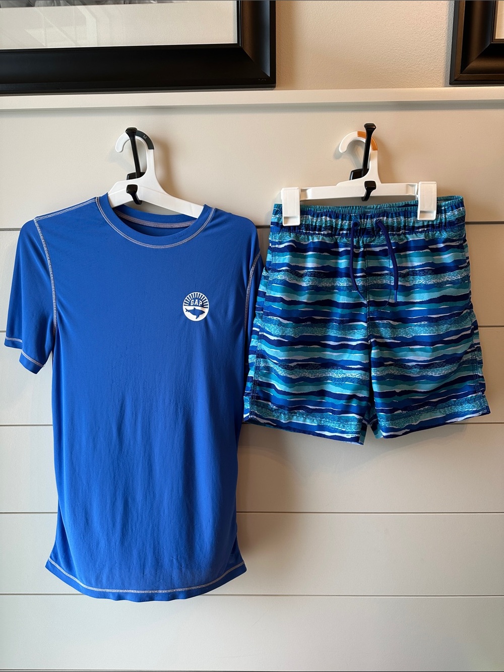 Gap kids boys swim trunks and shirt